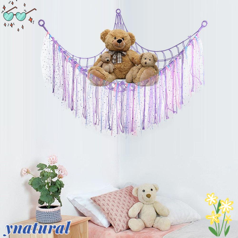 Võng Lưới Hình Thú Nhồi Bông Màu Tím Sành Điệu Cho Phòng Ngủ Trẻ Em