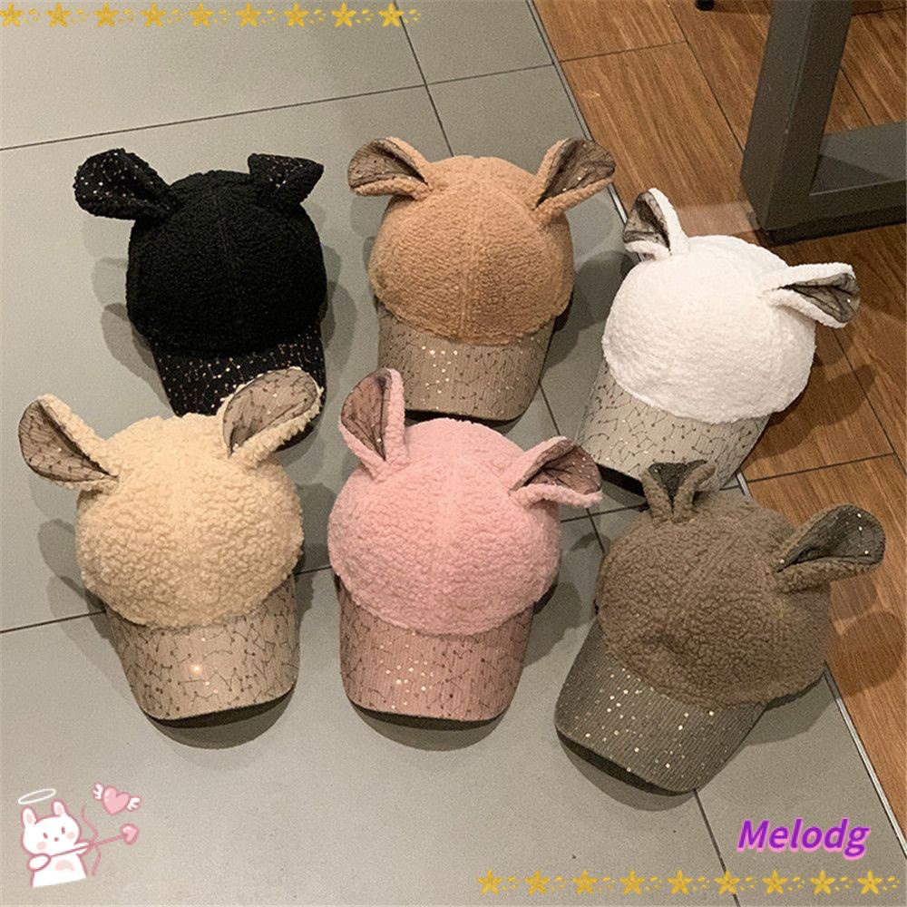 Mũ Lưỡi Trai Đính Tai Thỏ Dễ Thương Phong Cách Hip Hop Cho Nam Và Nữ