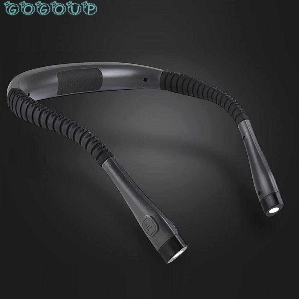 Đèn LED GOGOUP Đeo Cổ Dùng Đọc Sách Khi Cắm Trại Có Thể Sạc Lại