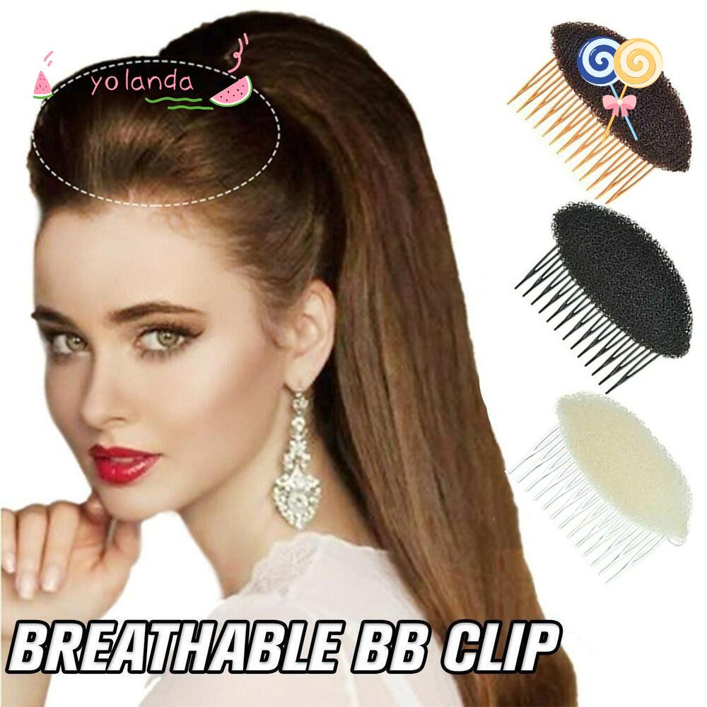 Lược Nhựa Tạo Kiểu Tóc Bồng Bềnh Màu Trắng / Đen / Nâu DIY