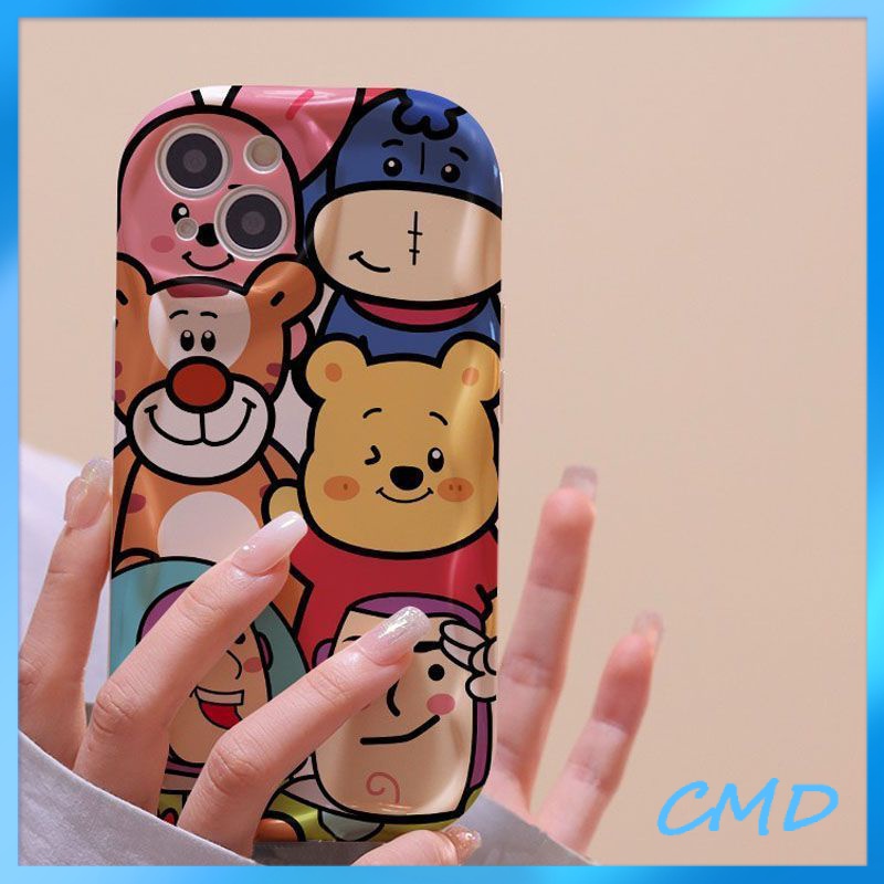 Ốp lưng iphone Điện Thoại Phim hoạt hình Pooh Bear Toy Story 3D Wave Edge chống rung bảo vệ máy ảnh TPU Cho Iphone 6 / 6S / 6splus / se / 7 / 7plus / 8 / 8plus / X / xs / xsmax / 11 / 12 / 13 / 14 / Plus / Pro / Pro Max-225