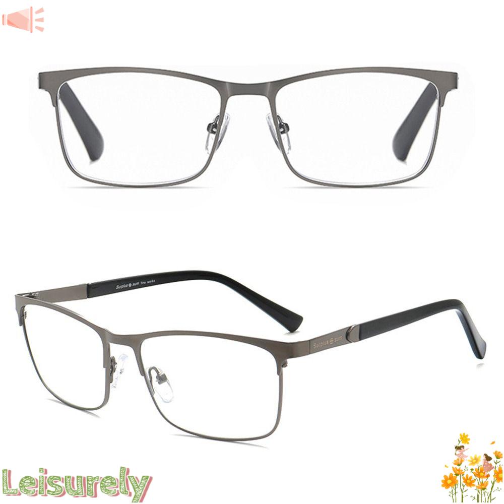 Kính Đọc Sách Gọng Kim Loại Chống Ánh Sáng Xanh Kiểu Dáng Đơn Giản Cho Nam Và Nữ