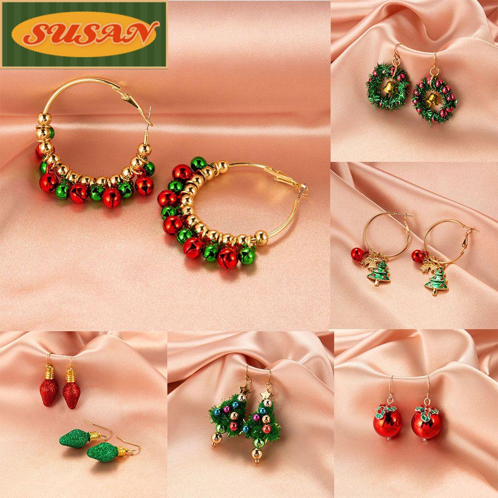 Bông Tai Hình Người Tuyết / Chuông Giáng Sinh Thời Trang Cho Nữ