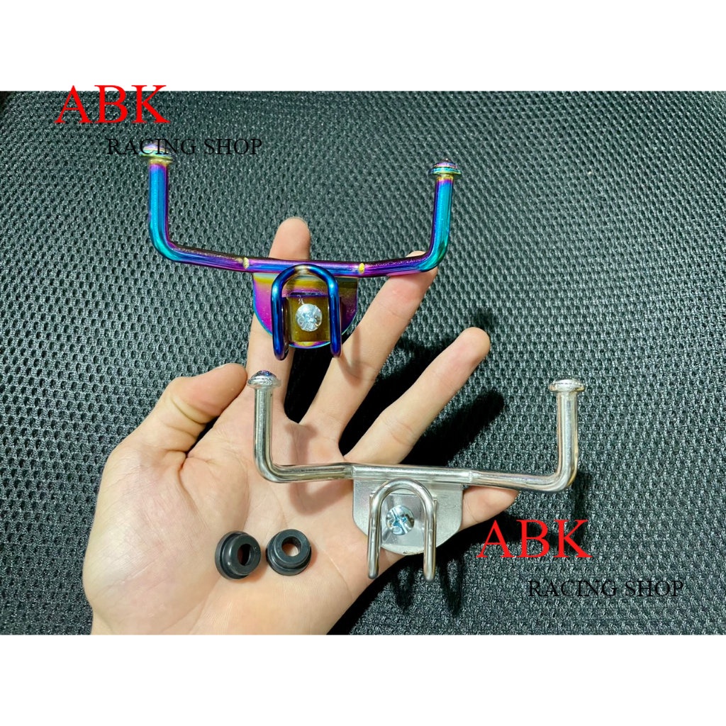 COMBO Móc treo đồ xe máy Vario Vision và móc u inox 304 xi titan 7 màu và màu trắng gắn nhiều xe máy