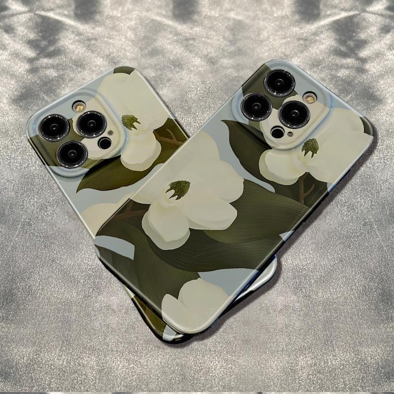 Ốp Điện Thoại Chống Sốc Họa Tiết Hoa Lê Đơn Giản Cho iPhone1211plus13 Apple max14pro78 6Inch