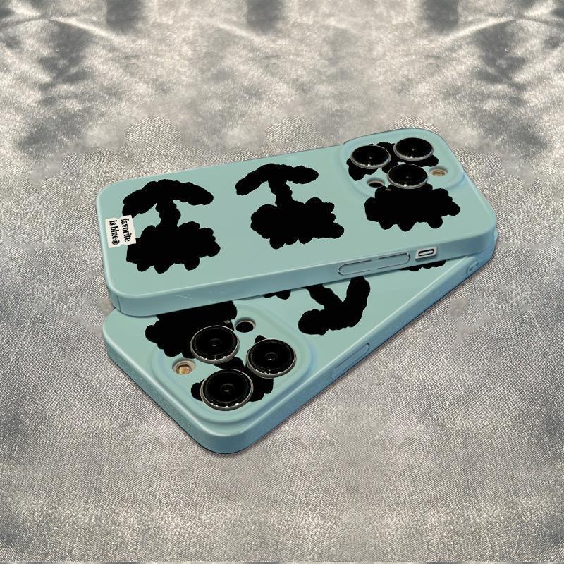 Ốp Điện Thoại Chống Sốc In Hình Hoa Tulip Màu Xanh Dương Cho Iphone 1211Plus 786In 1314promax 1T3Z