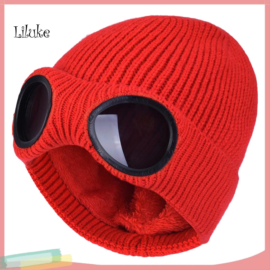 Lk Mũ Beanie Dệt Kim Lót Lông Mềm Co Giãn Màu Trơn Bảo Vệ Tai Mặc Thường Ngày Mùa Thu Đông Đường Phố Cho Nam Và Nữ