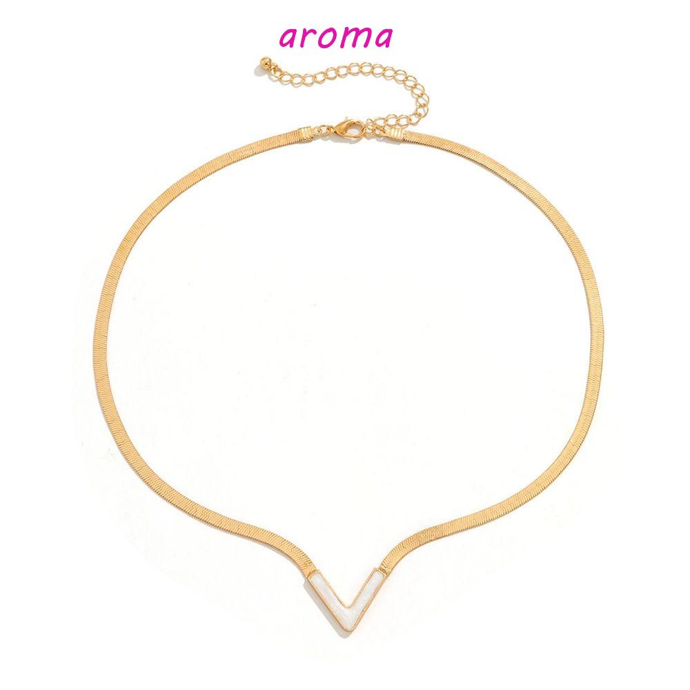 Vòng Cổ Choker Bằng Đồng Mặt Chữ V Phong Cách Punk Cổ Điển Thời Trang Cho Nữ