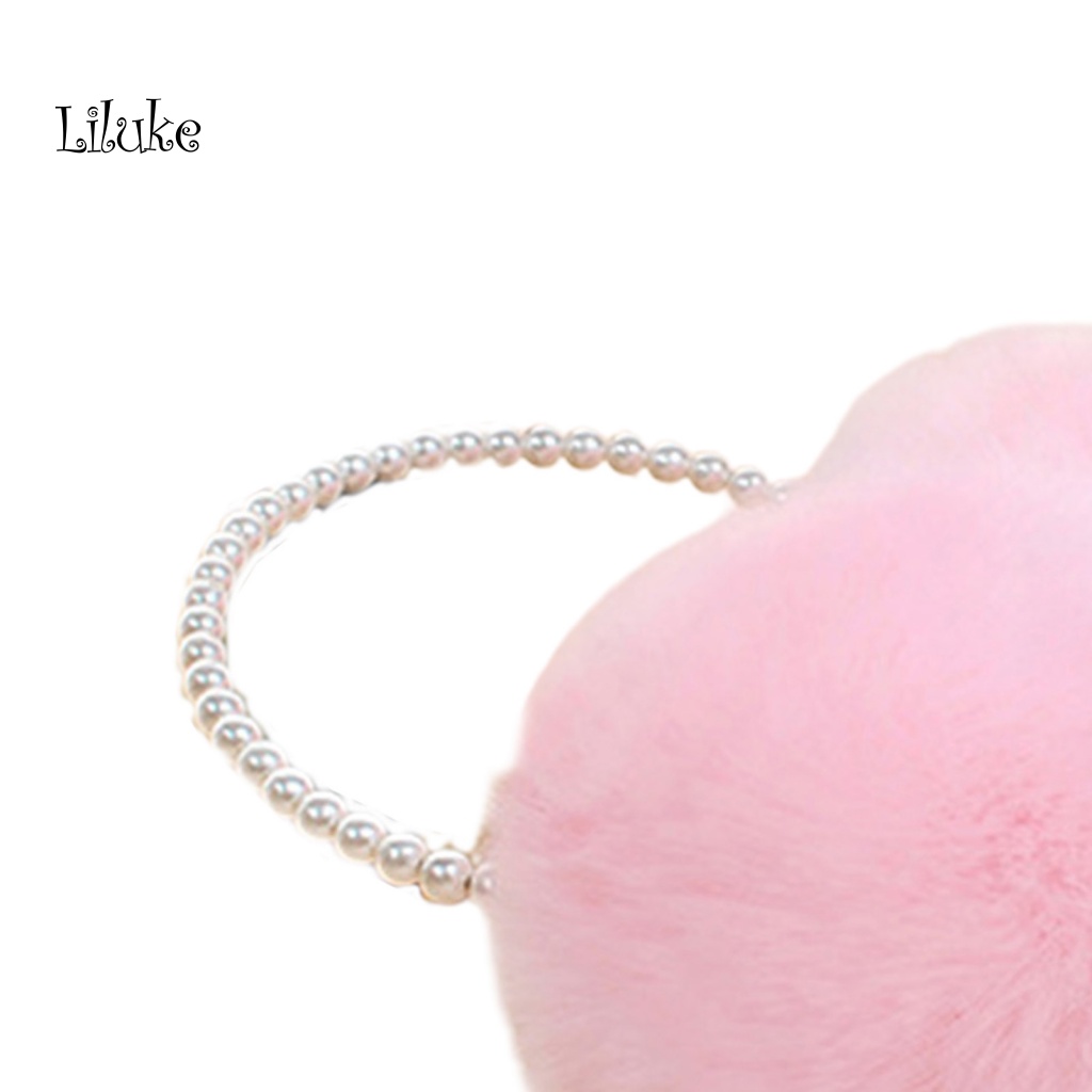 Bông Chụp Tai Phối Lông Thỏ Giả Màu Sắc Ngọc Trai Thời Trang