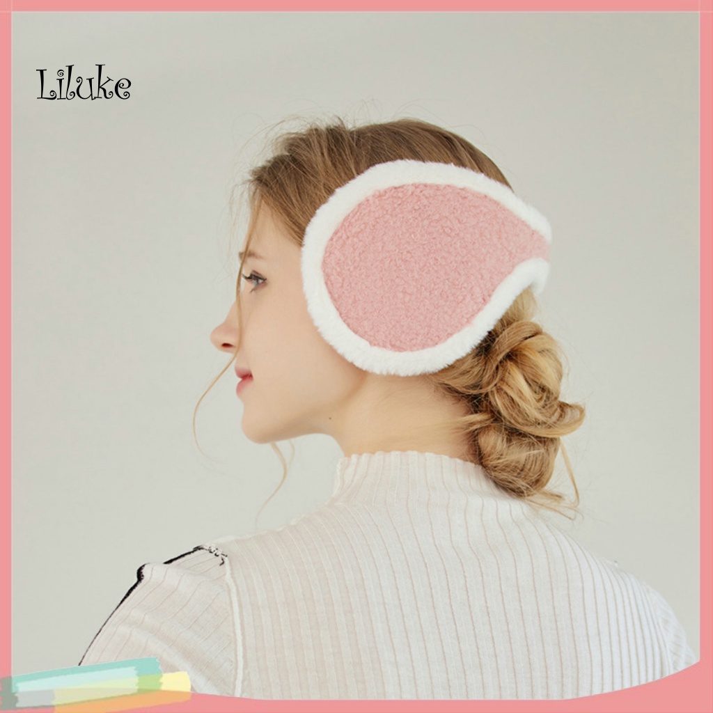 Bông Chụp Tai Màu Trơn Siêu Mềm Mại Giữ Ấm Mùa Đông