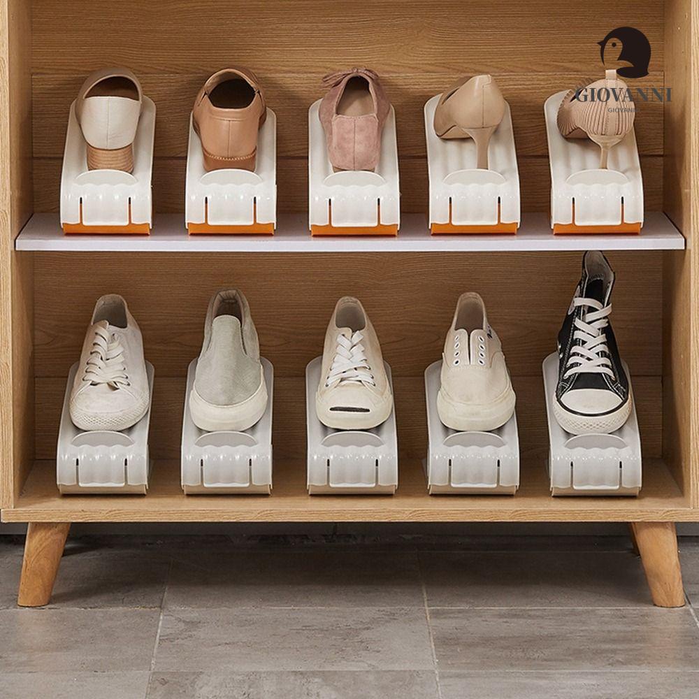 Giá Đỡ Giày Tiết Kiệm Không Gian Bằng Nhựa Có Thể Điều Chỉnh