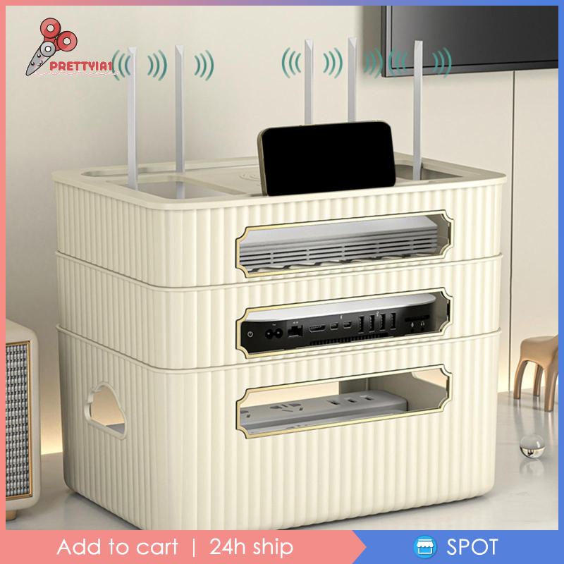 Hộp Đựng Sắp Xếp Dây Cáp Gọn Gàng Để Bàn Cho Nhà Ở / Văn Phòng Prettyia1