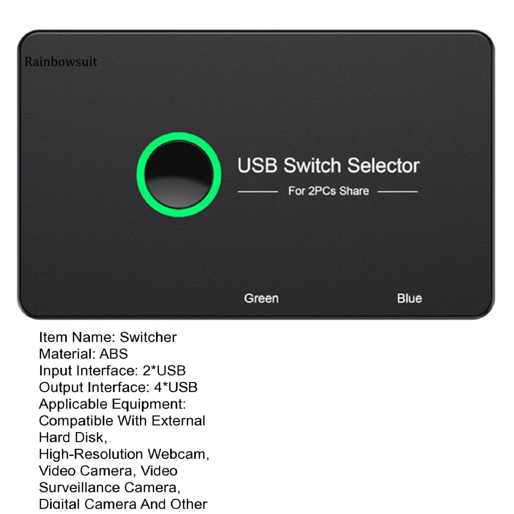 1 Set Công Tắc KTV 4K Ổn Định Với 2 Cổng USB Chia 4 Thiết Bị