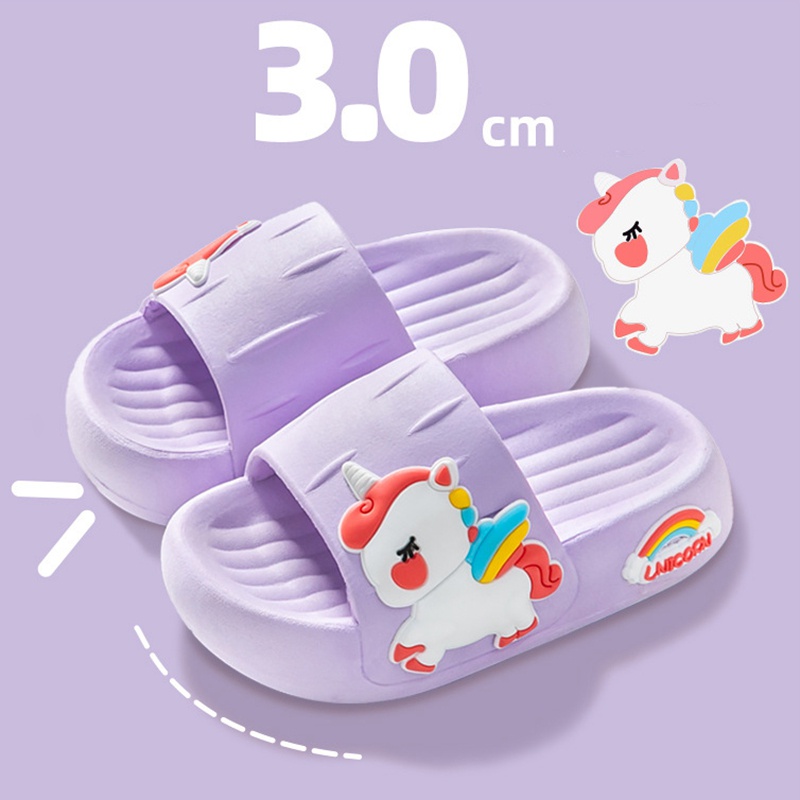 Dép Đi Trong Nhà Đế Dày Họa Tiết Khủng Long Hoạt Hình Thời Trang Mùa Hè Cho Bé