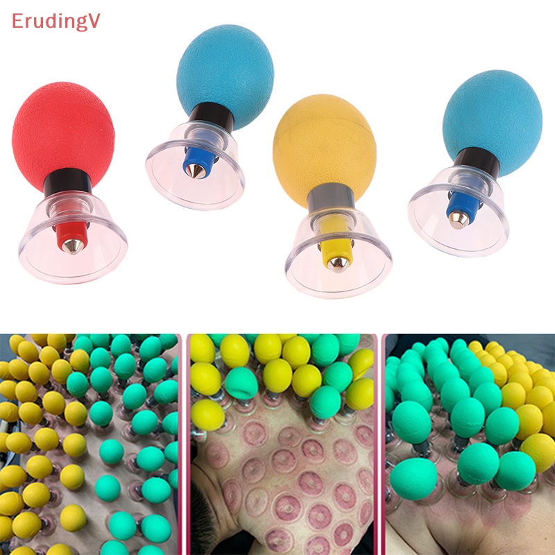 1 Cốc Giác Hơi Mát Xa Chân Không Cellulite Đầu Cao Su Phong Cách Trung Hoa