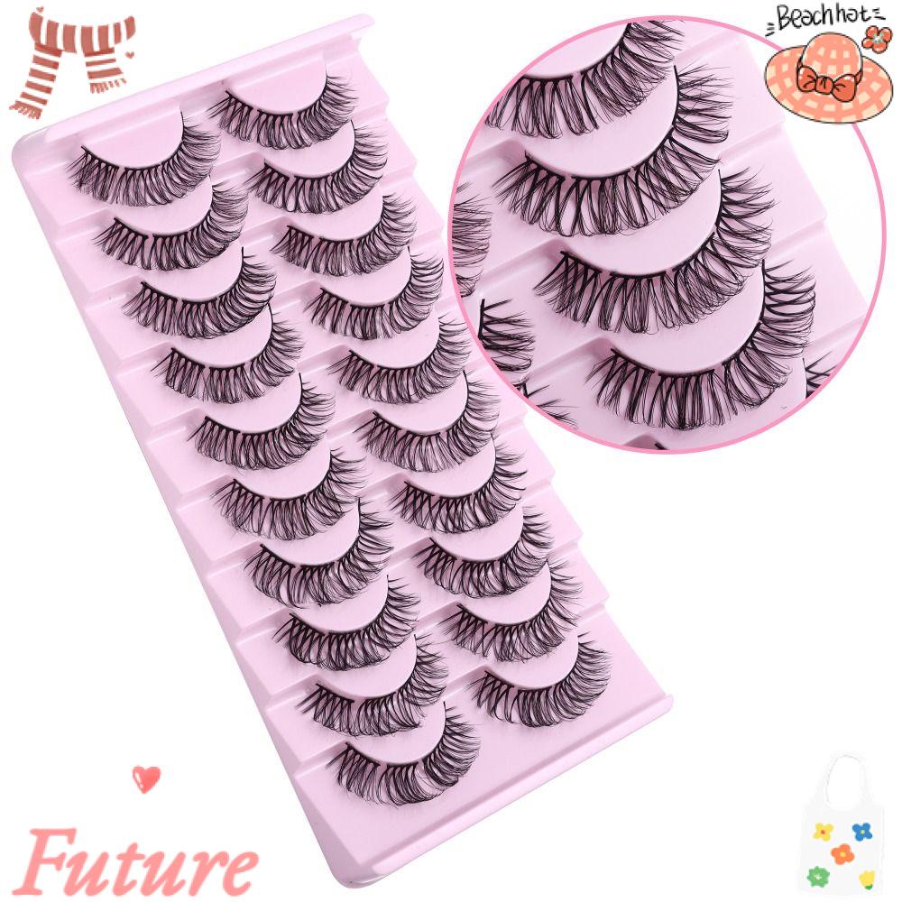 Set 10 Cặp Lông Mi Giả Cong Tự Nhiên DIY