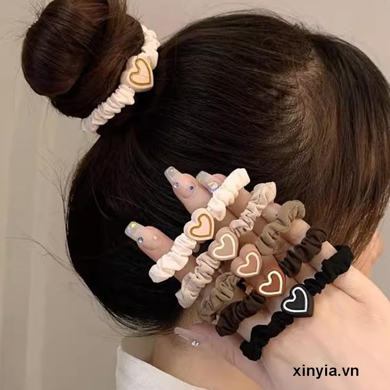 🌺🌺Thun cột tóc nữ Hàn Quốc dễ thương phụ kiện buộc tóc đẹp nhiều màu xanh