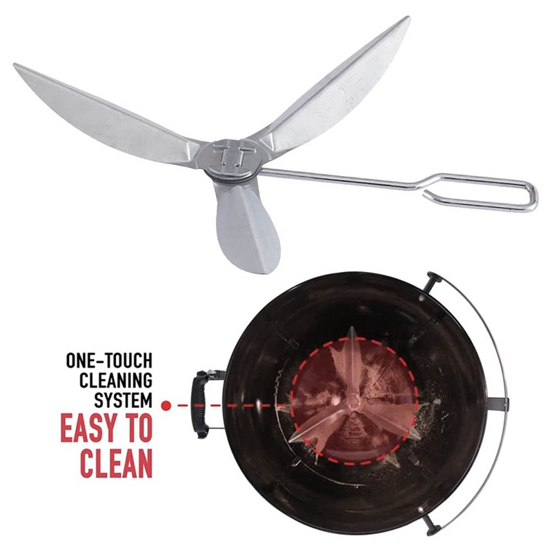 Bộ Dụng Cụ Làm Sạch Lò Nướng Một Chạm Bằng Kim Loại Bạc 18-1 / 2-Inch Cho Weber 7443 90719