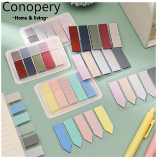 Conopery Set 100 tờ giấy ghi chú đánh dấu trang sách nhiều màu sắc phong cách vintage