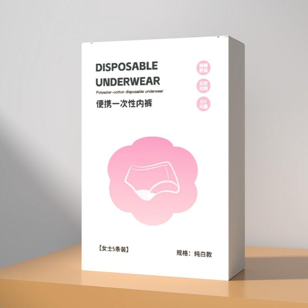 Bộ 5 Quần Lót Cotton 5 Kích Thước Dùng Một Lần Kháng Khuẩn Cho Mẹ Bầu