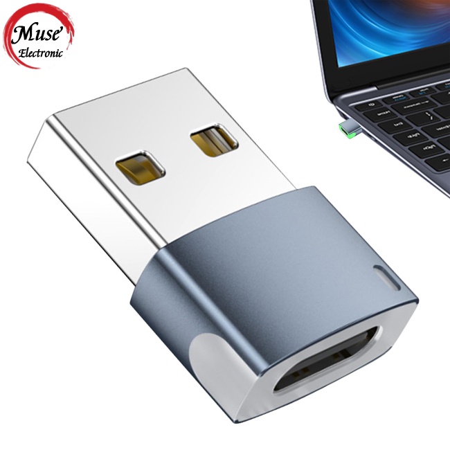 Đầu Chuyển Đổi Usb 2.0 Sang Type-C Có Đèn Led 480mbps Chất Lượng Cao