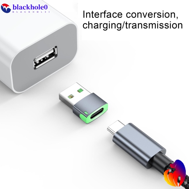 Đầu Chuyển Đổi Usb 2.0 Sang Type-C Có Đèn Led 480mbps Chất Lượng Cao