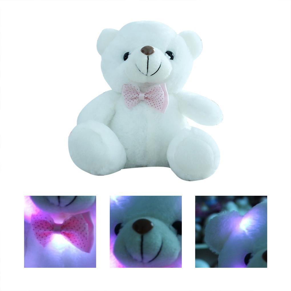 Đồ chơi nhồi bông Hình Động Vật Mềm Mại Có Đèn LED Nhiều Màu Sắc Làm Quà Tặng Sinh Nhật / Lễ Tình Nhân Cho Bé