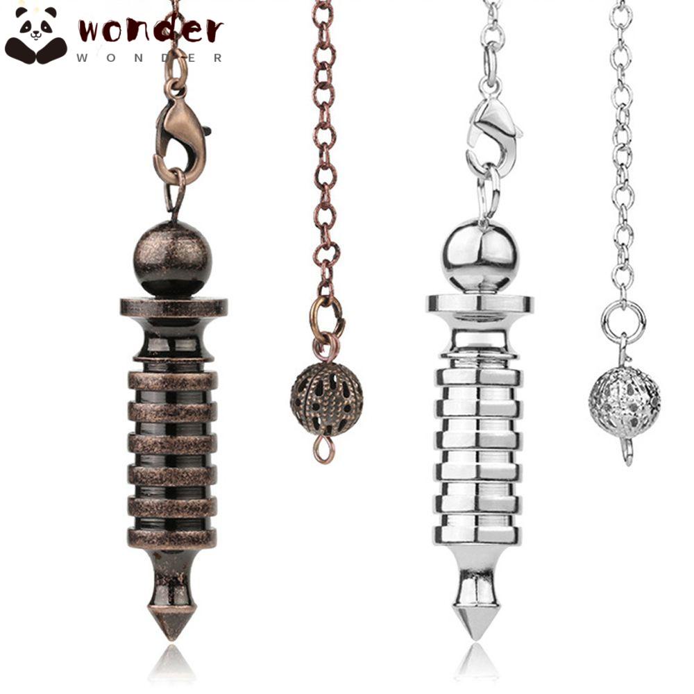 WONDER Mặt Dây Chuyền Hình Con Lắc Reiki Bằng Kim Loại Thời Trang|Ống Nhòm Chia Ngăn Bằng Đồng Kiểu Cổ Điển Độc Đáo