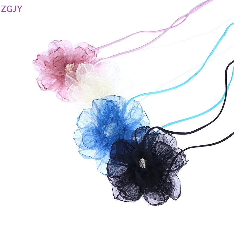 Vòng Cổ Choker Phối Ren Hoa Thanh Lịch Cho Nữ Mới