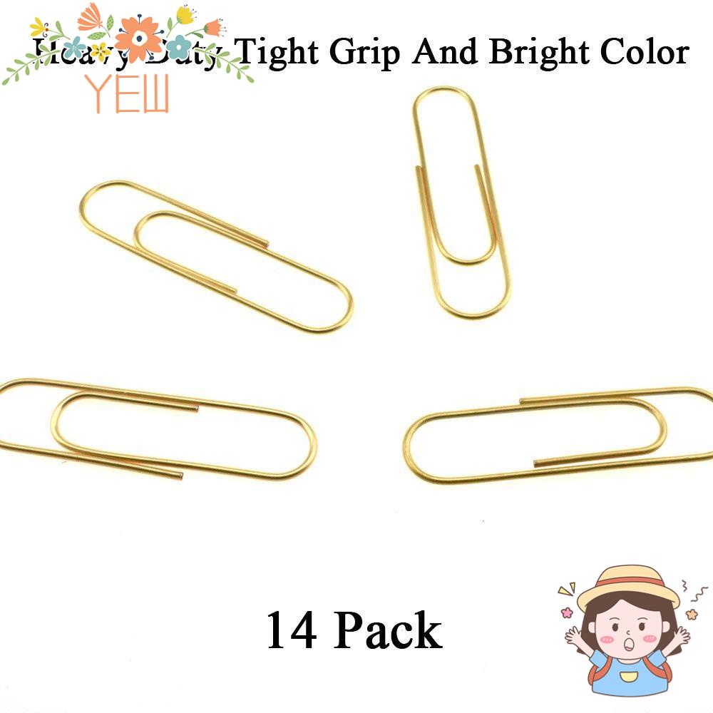YEW Set 14 Bookmark Màu Sáng|Kẹp Kế Hoạch Bằng Kim Loại 4 inch