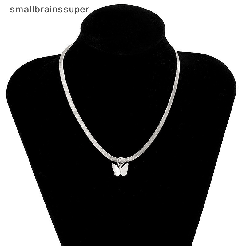 Vòng Cổ Choker Mặt Hình Bướm Màu Vàng Kim Sáng Tạo Cho Nữ