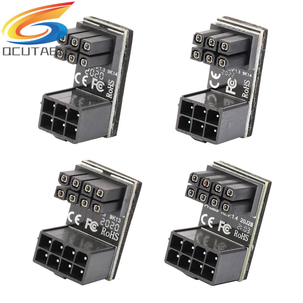 Đầu Nối ATX 6 Pin Cái Sang Đực Góc 180 Độ Cho Thẻ Đồ Họa