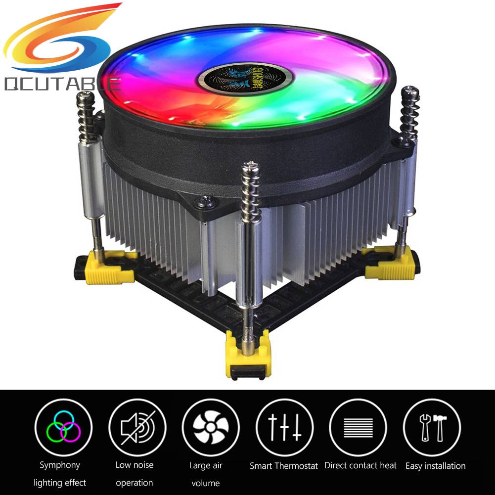 Quạt TảN NhiệT CPU LANSHUO 9cm 4 Pin PWM Cho Intel LGA 115X / 1366