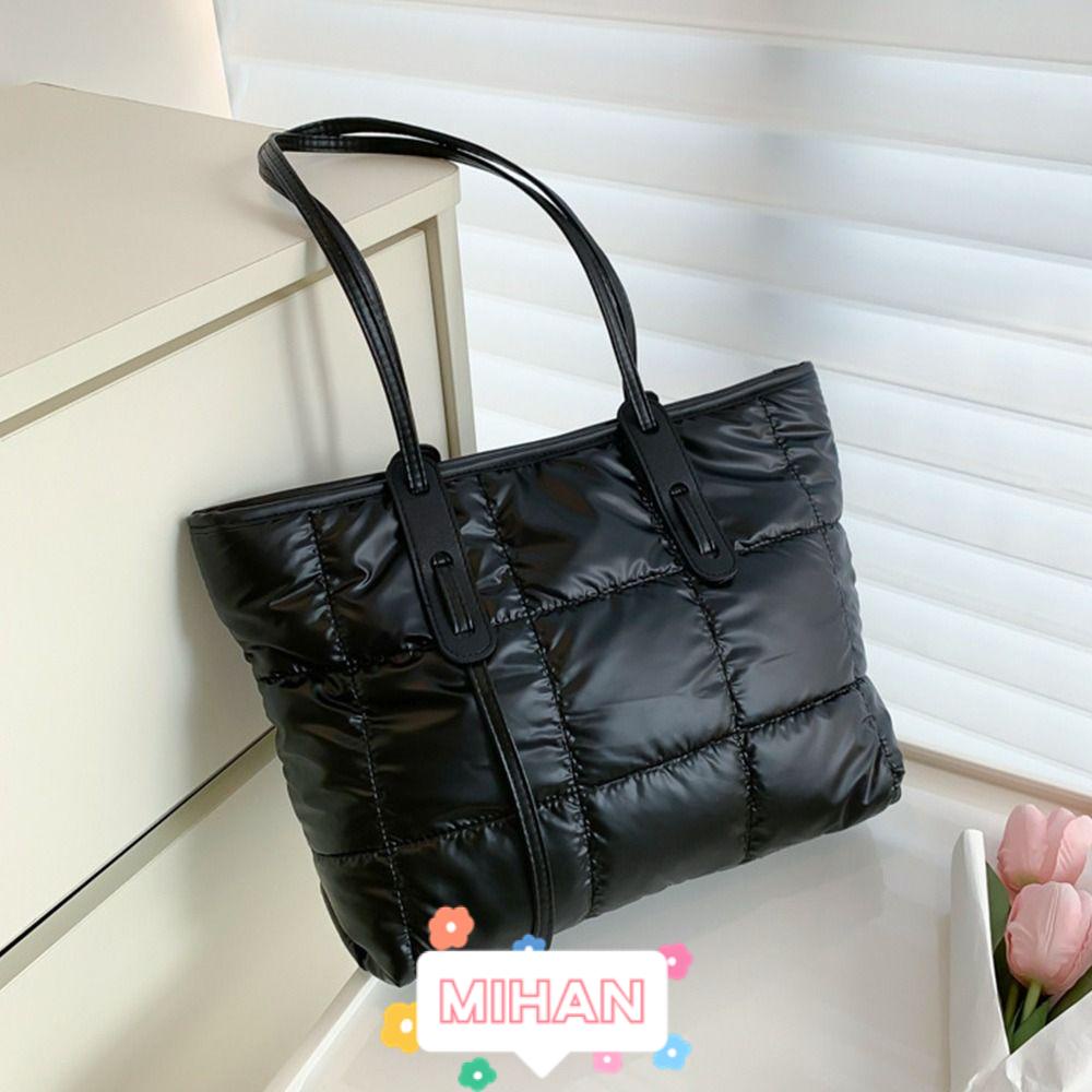 Túi Xách Cỡ Lớn Màu Đen Bằng Cotton Thời Trang MIHAN1