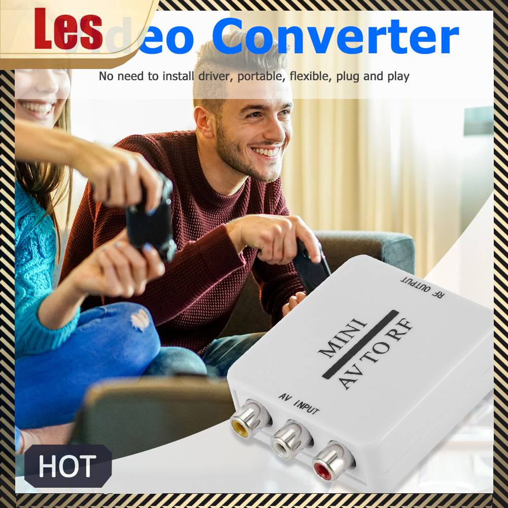 Bộ ChuyểN ĐổI Mini RCA AV CVSB Sang RF Hỗ Trợ RF 67.25 / 61.25MHz