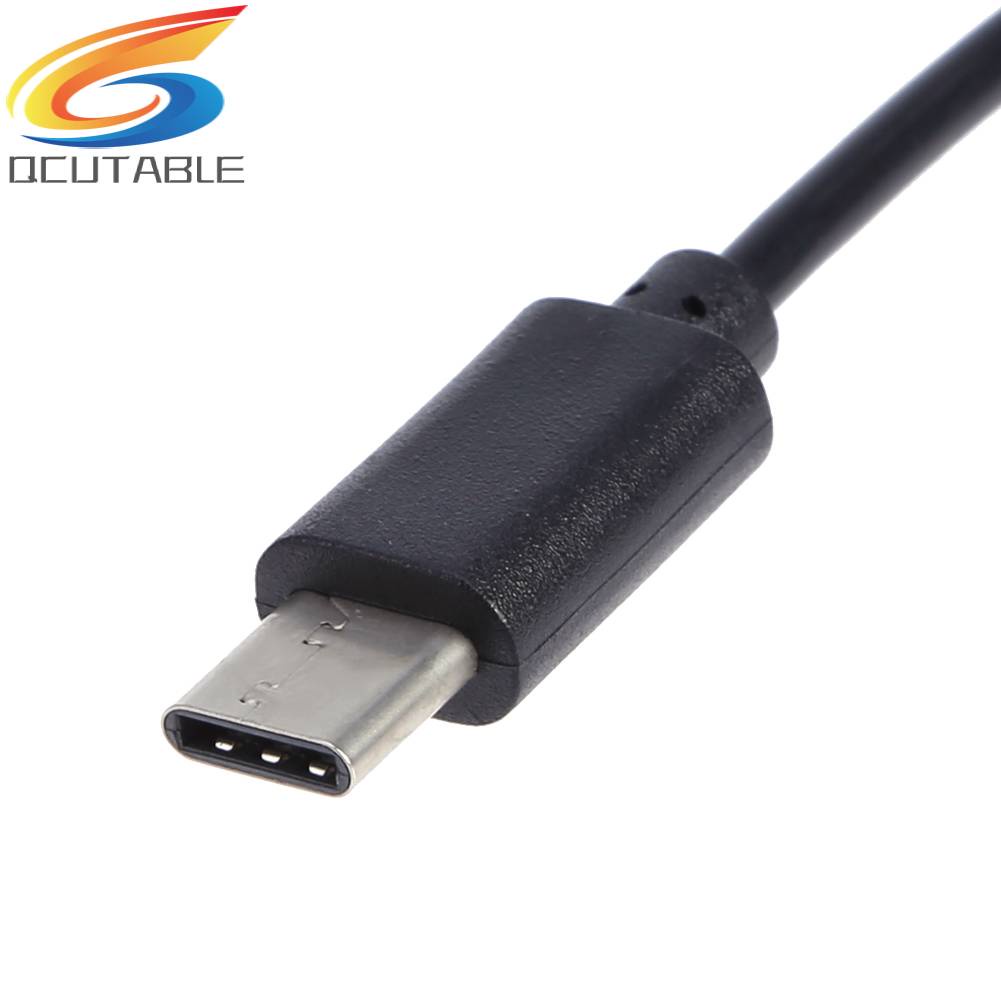 Bộ 2 Dây Cáp OTG Nối Dài Chuyển Đổi Cổng USB-A / F + Micro USB Sang Cổng USB 3.1 Type-C