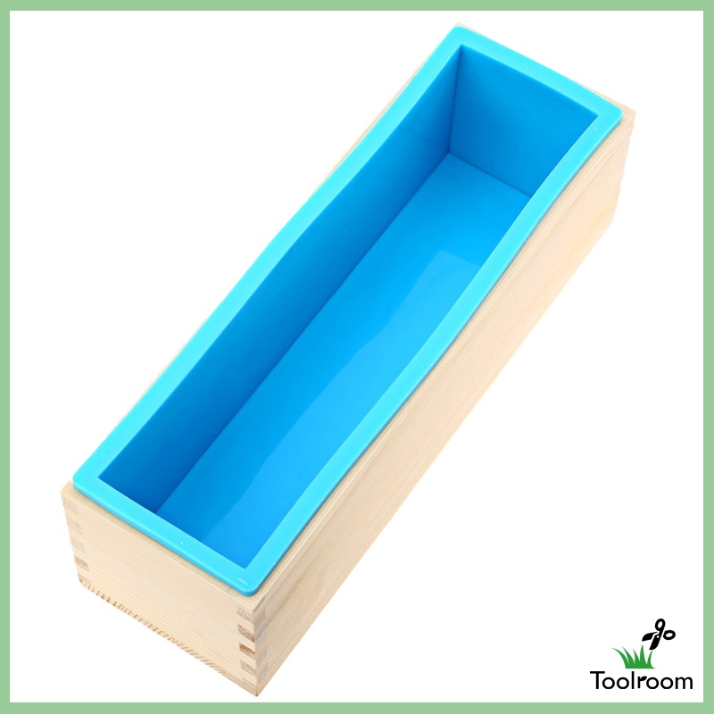[Toolroom] Dụng Cụ Làm Bánh Mì / Xà Phòng Hình Chữ Nhật Bằng Silicone Màu Hồng