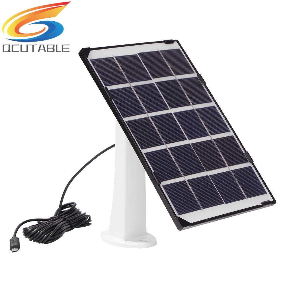 Tấm Pin Năng Lượng Mặt Trời 10W 5V Chống Thấm Nước IP65 Cho Camera An Ninh Ngoài Trời