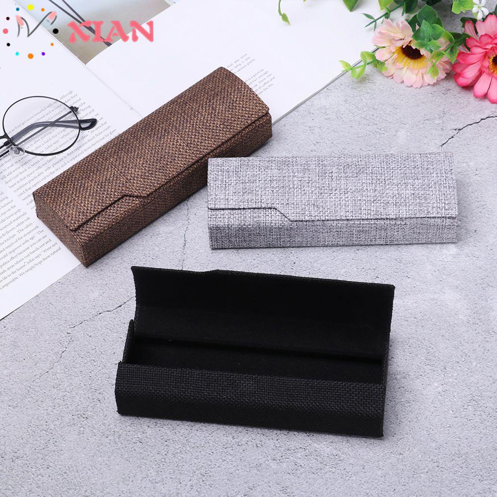 XIANTIN Hộp Đựng Mắt Kính Dáng Vuông Phong Cách Cổ Điển Ốp