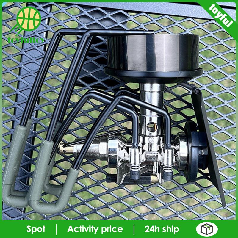 Giá Đỡ Tròn Bằng Thép Không Gỉ Chắn Gió Cho Cắm Trại