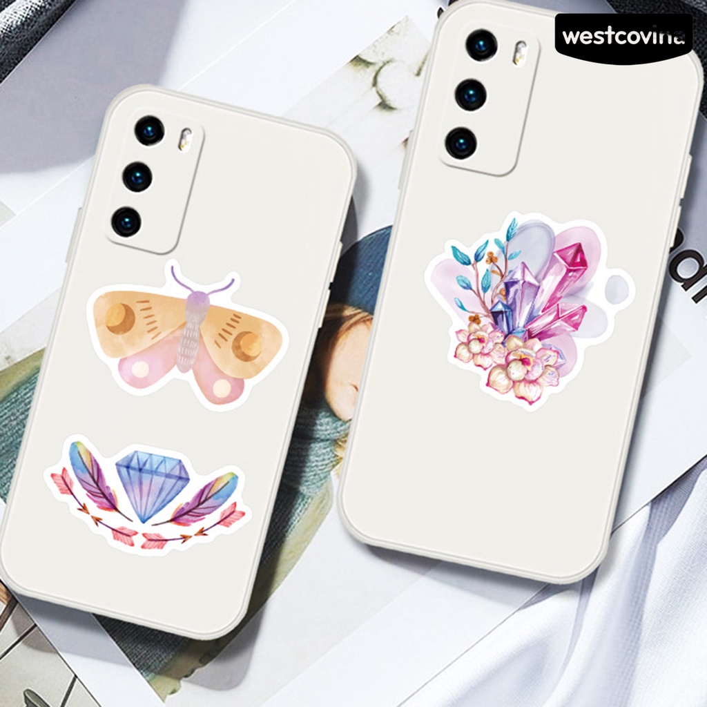 [WSTN]✎Bộ 50 Miếng Dán Tự Dính Bằng PVC Chống Thấm Nước Họa Tiết Graffiti Trang Trí Hành Lý / Ngăn