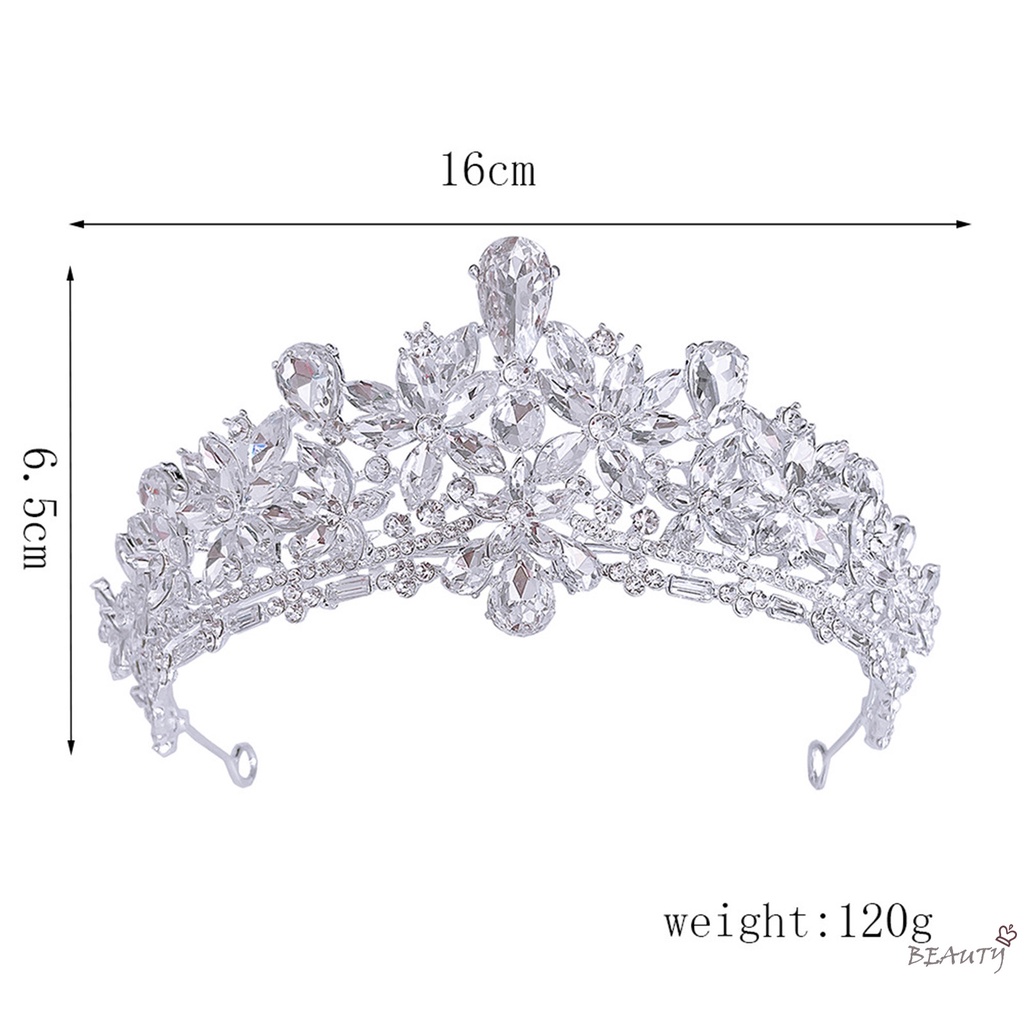 Cài Tóc Hình Vương Miện Đính Đá Sang Trọng Cho Cô Dâu