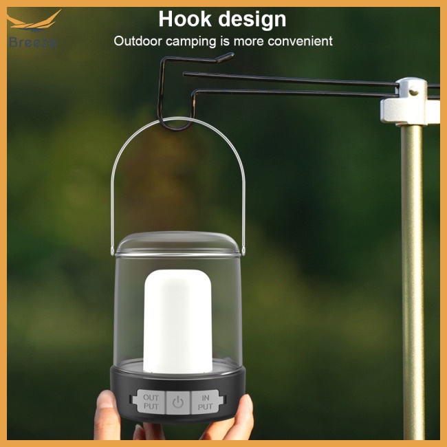 Đèn Cắm Trại Đa Năng 3 Chế Độ Có Thể Sạc Lại Tiện Dụng