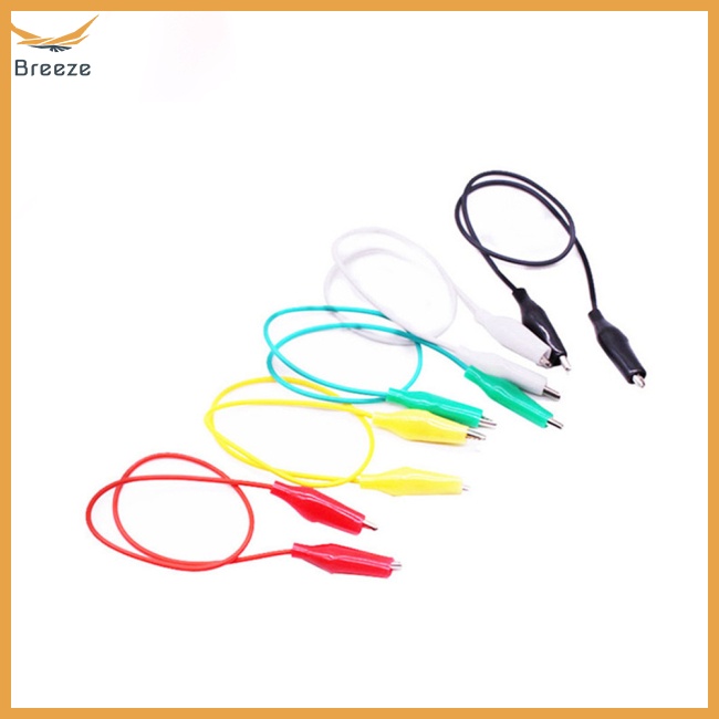 Set 10 Dây Cáp Kẹp Cá Sấu Kiểm Tra Nguồn Điện Co Giãn Mạnh