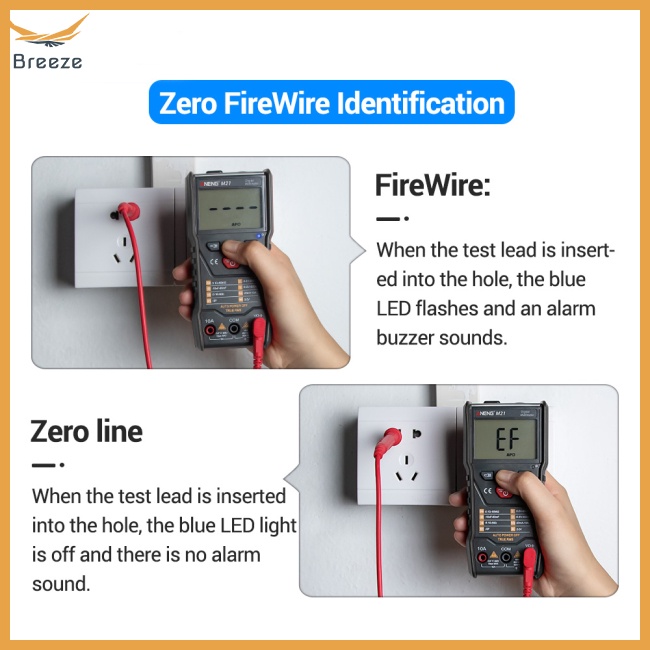 Vạn Năng Kế Kỹ Thuật Số M21 Đếm 6000 Ac / dc Chuyên Dụng Chất Lượng Cao