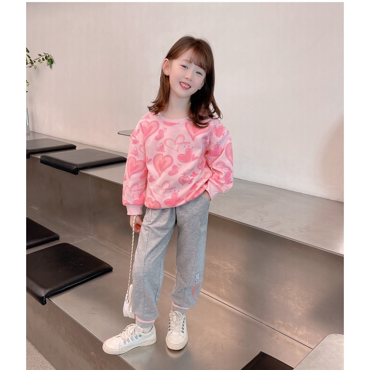 Áo Trẻ Em 90-140cm Xuân Thu Phong Cách Mới Cho Bé Thời Trang Áo Bé Gái Thời Trang Thời Trang Phù Hợp Với Tất Cả Trận Đấu Dài Tay Top Hợp Thời Trang