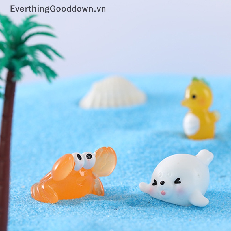 Everthinggooddown Mô Hình Động Vật Biển Cá Mập Đại Dương Thu Nhỏ Trang Trí Bể Cá