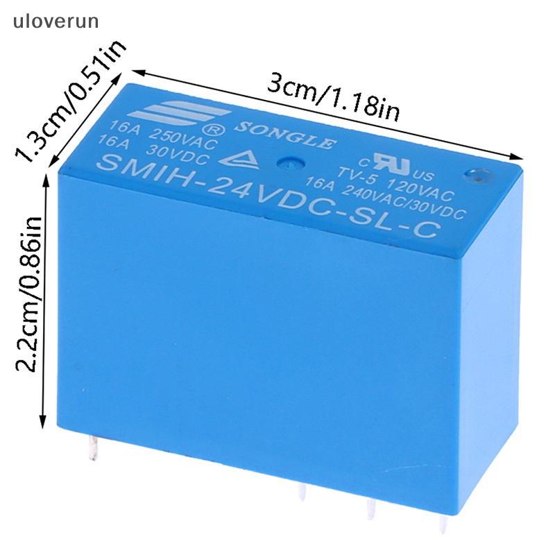 1 Rơ Le SMIH-05VDC-SL-C Smith-05VDC-SL-A SMIH-24VDC-SL-A 16A 6 Pin 8 Pin vn