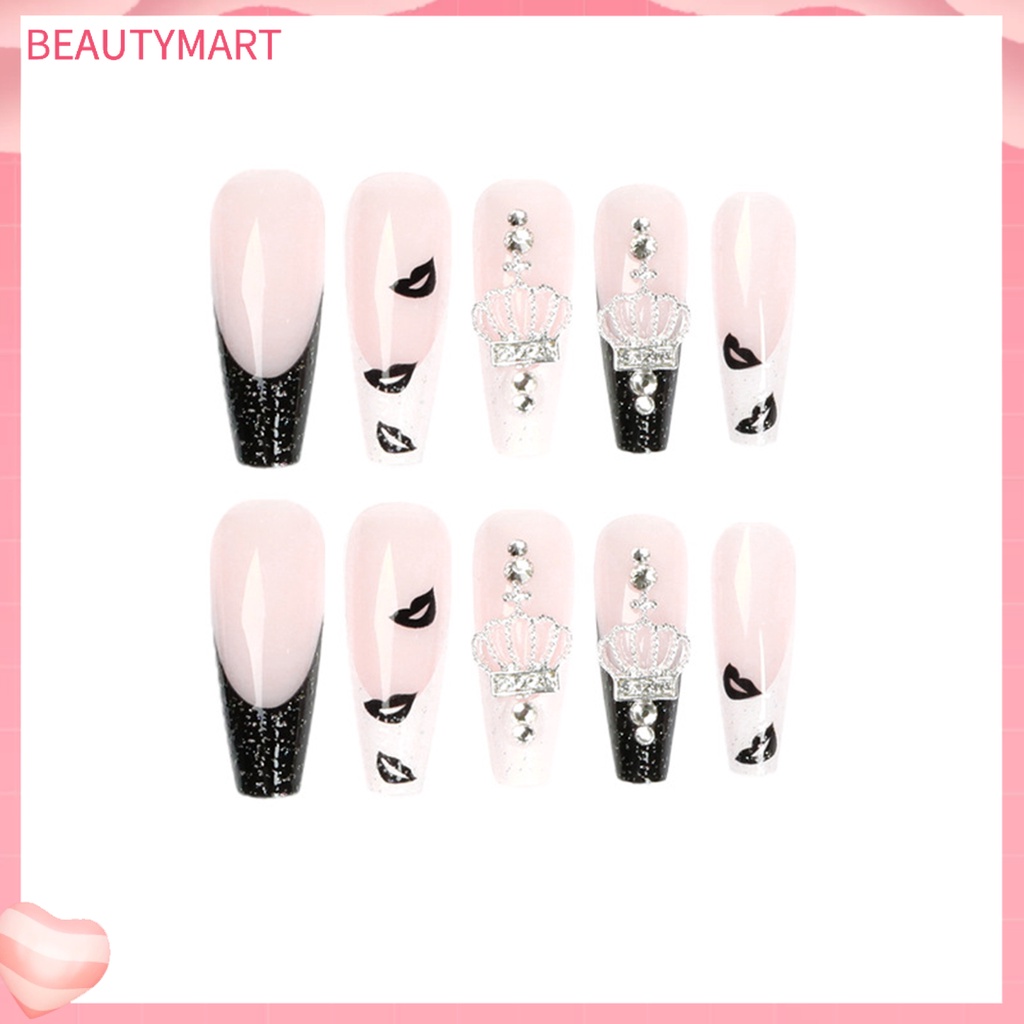 1 Bộ Móng Tay Giả Bằng ABS Màu Sắc Sống Động Sang Trọng