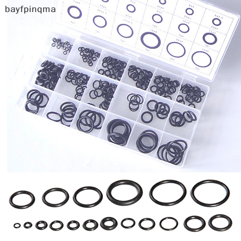 225 PCS đen cao su O Ring máy giặt con dấu O-ring Bộ phân loại cho Xe Hơi Mới